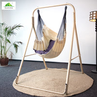 Nordic Style Hammock Chair Stand with Thickened Steel Pipe for Indoor Outdoor Balcony