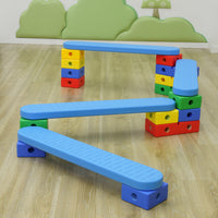 Kids' Sensory Integration Training Set: Balance Beams, Stepping Stones & Obstacle Course for Early Learning & Outdoor Play