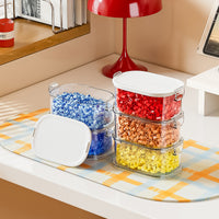 Stackable Multi-layer Storage Box with Lid for Beads and Craft Supplies