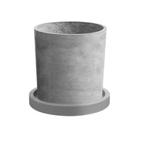 Round Imitation Cement Plant Pot Saucer with Leak-Proof Design, PVC Plastic Drip Tray for Planters
