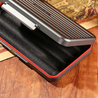 SUSHUN Portable Ultra-Thin Cigar Humidor Travel Case with Drawer