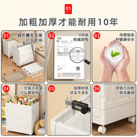 Foldable Plastic Storage Box with Lid for Clothes, Quilts, and Toys - Extra Large