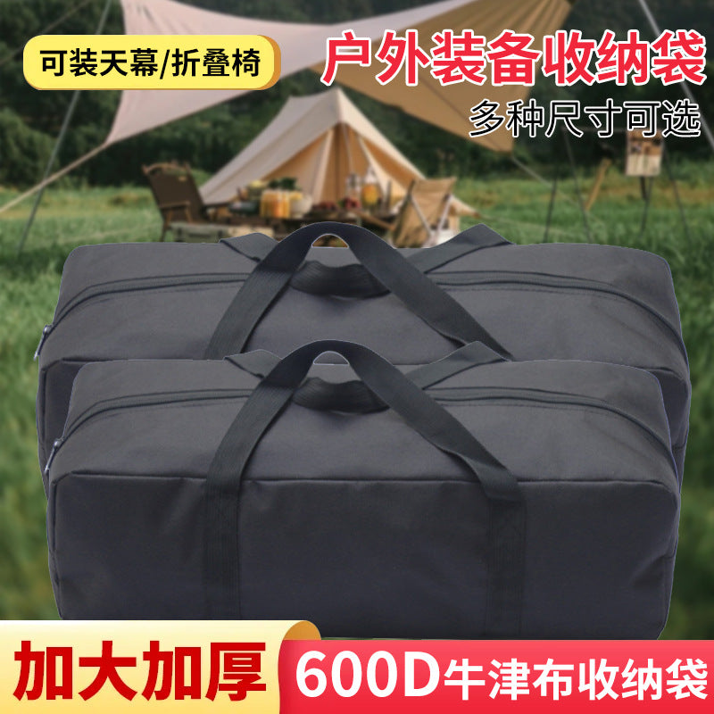 Portable Fishing Gear Storage Bag Waterproof Oxford Cloth Camping Tent Pole Carry Bag