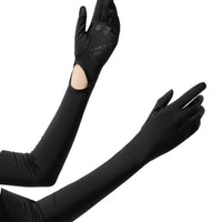 UV Protection Arm Sleeves with Thumb Hole, Flip-Top Hand Cover and Touchscreen Function for Outdoor Cycling