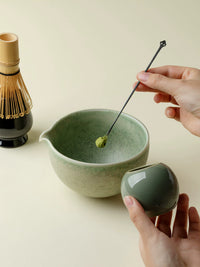 Japanese Style Matcha Bowl and Whisk Set for Traditional Tea Ceremony