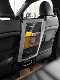 Car Seat Mesh Organizer and Barrier Net for Kids, Dogs, and Pets - Front and Rear Seat Divider