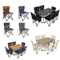 Portable Outdoor Folding Chair Set for Camping, Fishing, and Picnics with Storage Bag