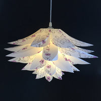 6-Layer Lotus Lampshade for Living Room Pendant and Table Lamps, DIY PP Plastic