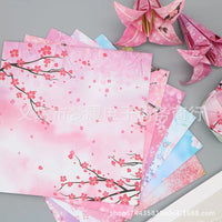15cm Double-Sided Cherry Blossom Origami Paper for DIY Crafts