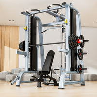 Home Gym Smith Machine with Squat Rack and Bench Press for Comprehensive Strength Training