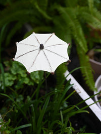 Vintage Iron Art Umbrella Garden Stake Decor for Patio & Yard