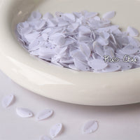 Eye-shaped Folded Sequin PVC Double-Hole Beads for DIY Garment & Jewelry Accessories