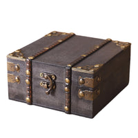 Chinese Antique Style Solid Wood Storage Box for Jewelry, Coins, and Documents