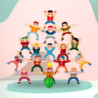 Kids Wooden Stacking Hercules Blocks Game Educational Toy