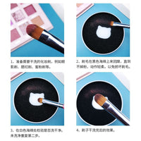 Makeup Brush Cleaner Sponge Set for Dry Cleaning Eyeshadow Brushes