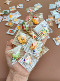 Miniature Resin Bread Dessert Cookies Supermarket Pastry Ornaments for Dollhouse Decoration