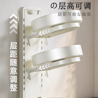 Adjustable Height Rotating Spice Rack Organizer for Kitchen Condiments