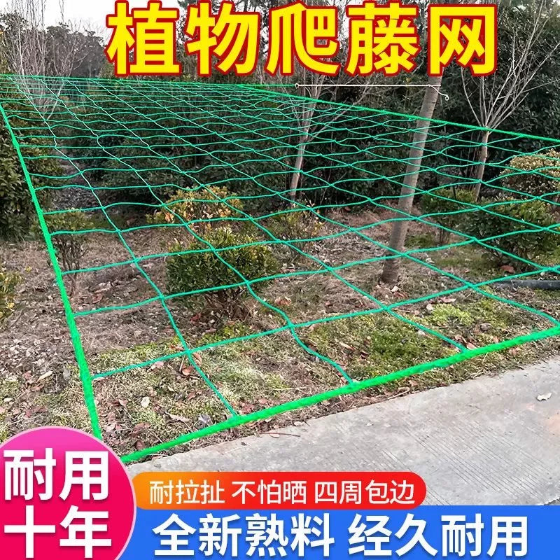 Plant Trellis Netting for Climbing Vegetables and Fruits, Garden Support Mesh for Cucumber, Loofah, Passion Fruit