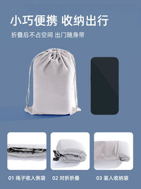 Travel Neck Pillow for Airplane Train Car - Side Sleeping Head Support for Long Journeys
