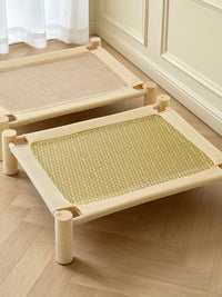 Elevated Pet Cooling Bed with Removable Mat for Small to Medium Dogs and Cats