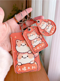 Teardrop/Rectangle Access Card Holder with Keychain for Elevator/NFC Cards