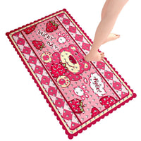 Non-Slip Shower Mat for Bathroom, Hollow Design with Suction Cups, Safe for Kids, Pregnant Women, and Seniors