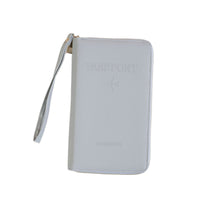 Travel Document Organizer with Zipper, Passport Holder, Ticket and Card Wallet with SIM Card Slot