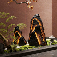 Artificial Rock Landscape Ornament with LED Lights for Garden and Commercial Decor