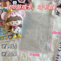 Clear Hard Card Sleeves for 3-inch Photos and Collectible Cards, Horizontal Topload Protectors