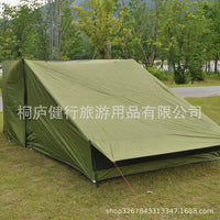 Premium Rodless A-Frame Tent for 3-4 People, Outdoor Camping Shelter