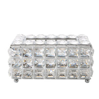 Ins Style Crystal Tissue Box Holder for Desktop Storage