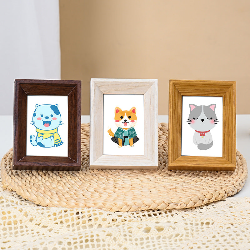Mini Instant Photo Frame for 3-inch Photos and Collectibles, Desktop Display