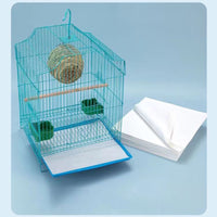 100PCS Disposable Bird Cage Liners Absorbent Non-Woven Parrot Cage Tray Pads