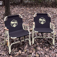 Portable Steel Frame Outdoor Folding Chair for Camping, Beach, and Patio