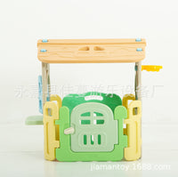 Kids Plastic Playhouse Outdoor Indoor Game House Mushroom Role Play Toy Cottage