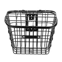 Electric Bicycle Front Basket with Lid and Mounting Bracket