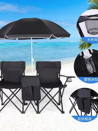 Portable Folding Camping Chair with Umbrella for Outdoor Activities