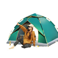 Automatic Pop-Up Camping Tent for Outdoor Picnic and Overnight Stays, Waterproof and Sun-Protected