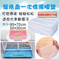 Pet Cage Tray Liners for Rabbits & Guinea Pigs - Disposable HDPE Waste Bags