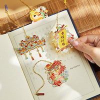 Chinese Style Metal Bookmark Gift Set for Students, Graduation, and Exams