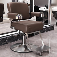 Professional Hydraulic Reclining Barber Chair for Salon Hair Styling and Cutting
