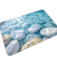 Pebble Diatomaceous Earth Bath Mat, Non-Slip Absorbent Floor Mat for Bathroom & Entryway