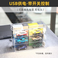 Stackable Display Case for MiniGT 1:64 Diecast Model Cars with Front Opening Door