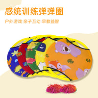 Kids Pop-Up Circle Outdoor Sensory Game with Elastic Ball and Racket