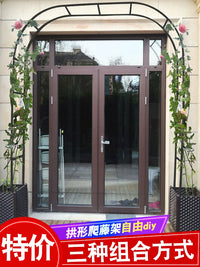 Garden Arch Trellis for Climbing Plants, Metal Rose Archway for Outdoor Patio and Yard