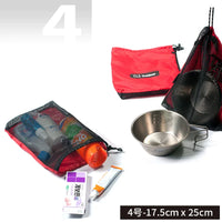 CLS 5-Piece Camping Travel Organizer Bag Set for Accessories, Toiletries, and Cosmetics
