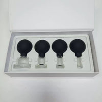 Facial Cupping Set Glass Face Lifting Tool Beauty Salon Small Jar Massage Device Silicone Cupping Kit