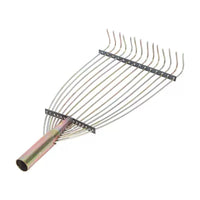Stainless Steel Rake, Telescopic Folding Garden Leaf Rake, Multi-functional Weeding Tool