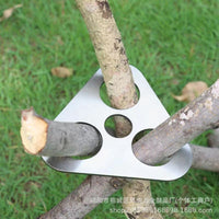 Outdoor Stainless Steel Cooking Tripod for Campfire & BBQ - Adjustable Hanging Pot Holder
