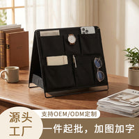 Multi-layer Desktop Storage Rack with Accordion File Organizer for Office and Home